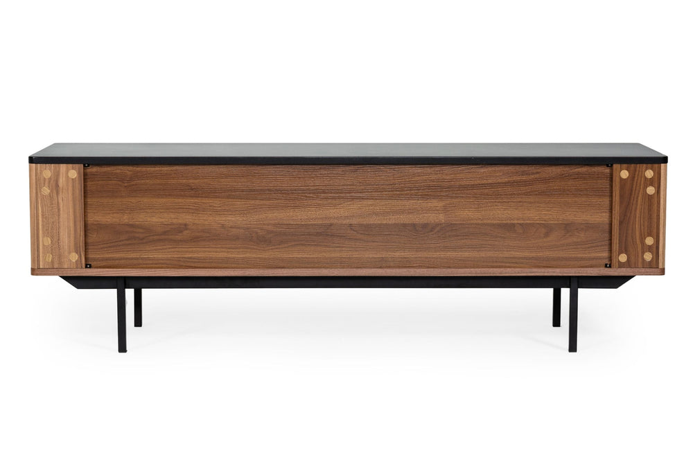Maggie - Modern Walnut and Grey TV Stand - View 4