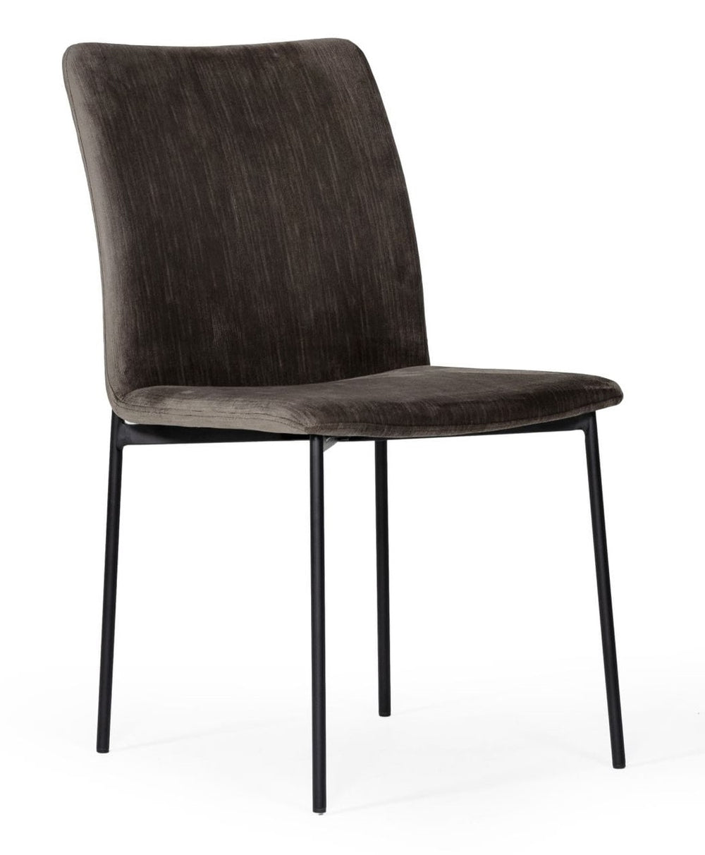 Maggie - Modern Black and Brown Dining Chair (Set of 2)