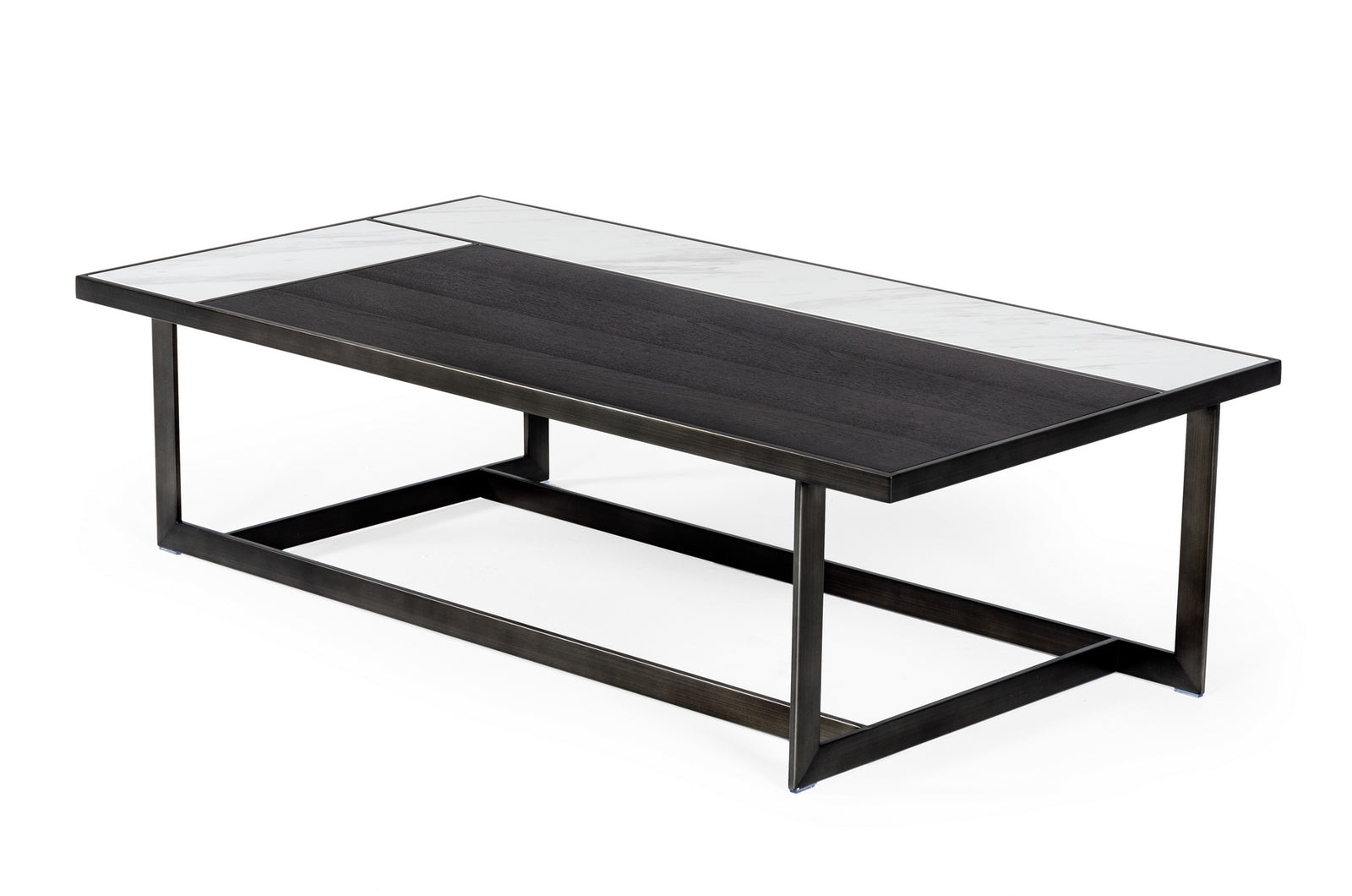 Fargo - Modern Ceramic  and  Grey Walnut Coffee Table