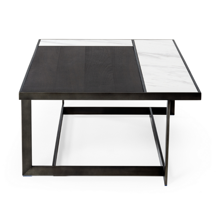 Fargo - Modern Ceramic &amp; Grey Walnut Coffee Table