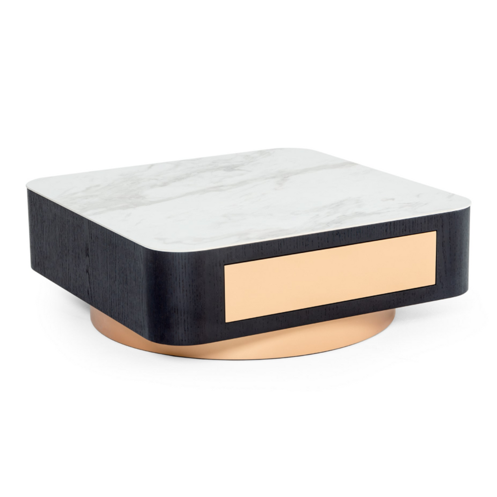Peak - Modern Black Oak Coffee Table