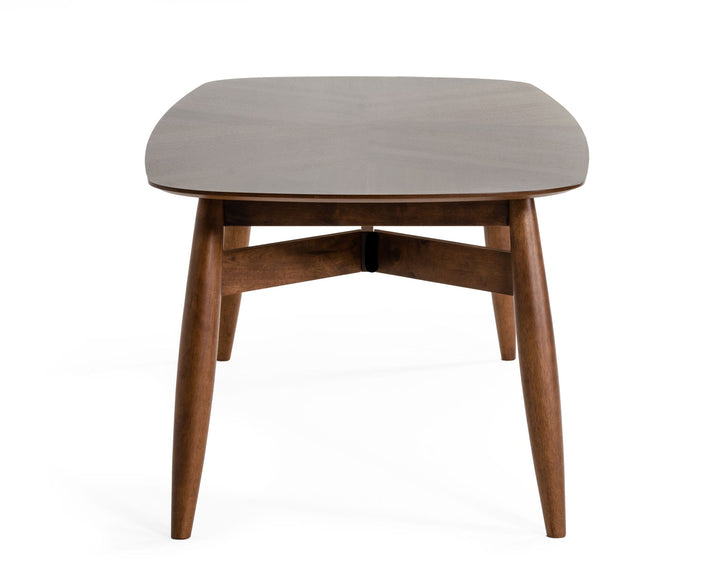 Ackley - Modern Walnut Rectangular Dining Table