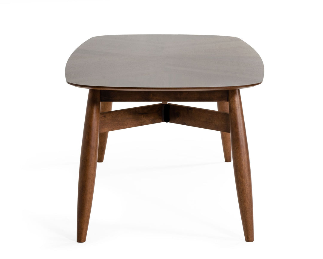 Ackley - Modern Walnut Rectangular Dining Table