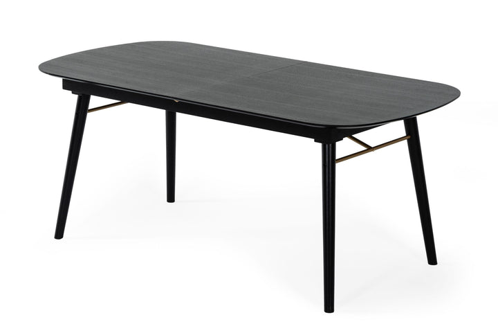 Addax - Modern Black Extendable Dining Table - View 5