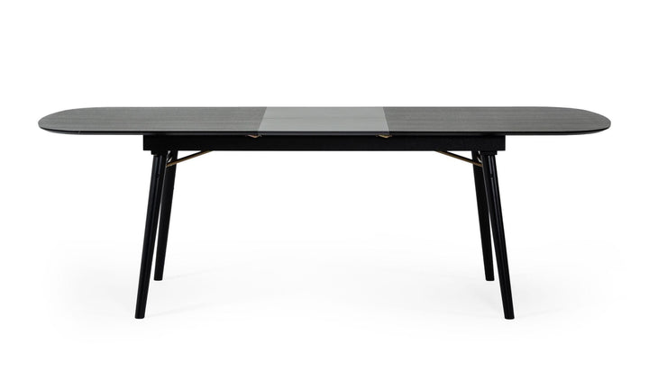 Addax - Modern Black Extendable Dining Table - View 7