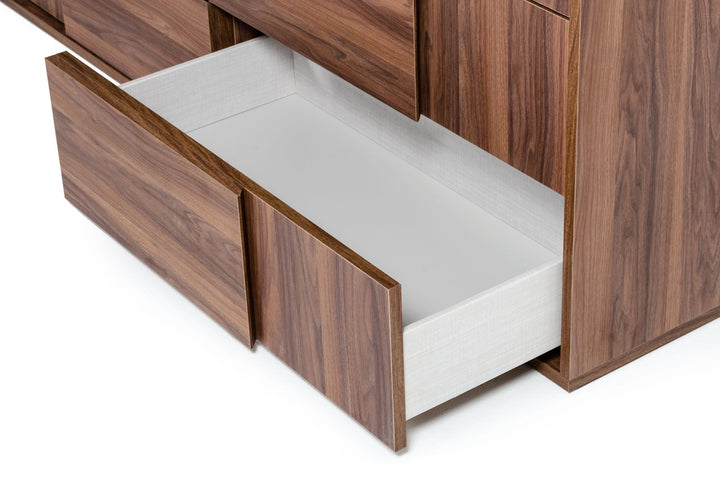 Asus - Italian Modern Walnut Dresser