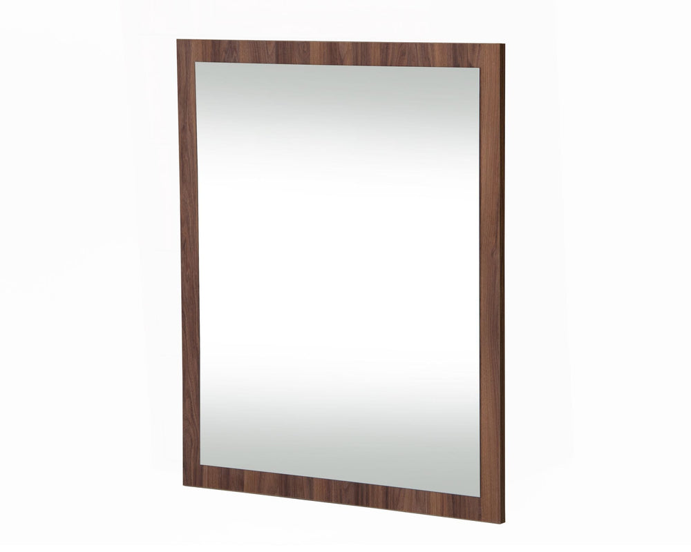 Asus - Italian Modern Walnut Mirror - View 2
