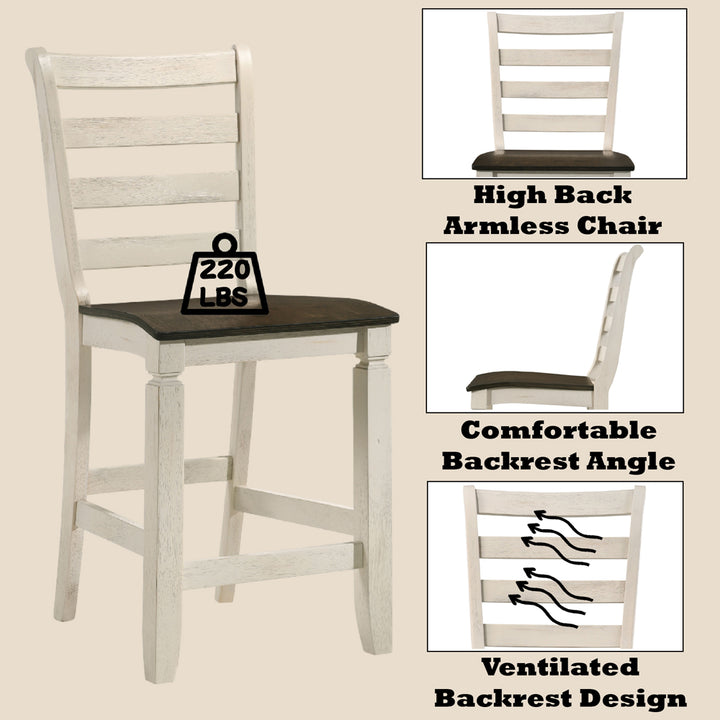 Tasnim Counter Height Chair (Set of 2)