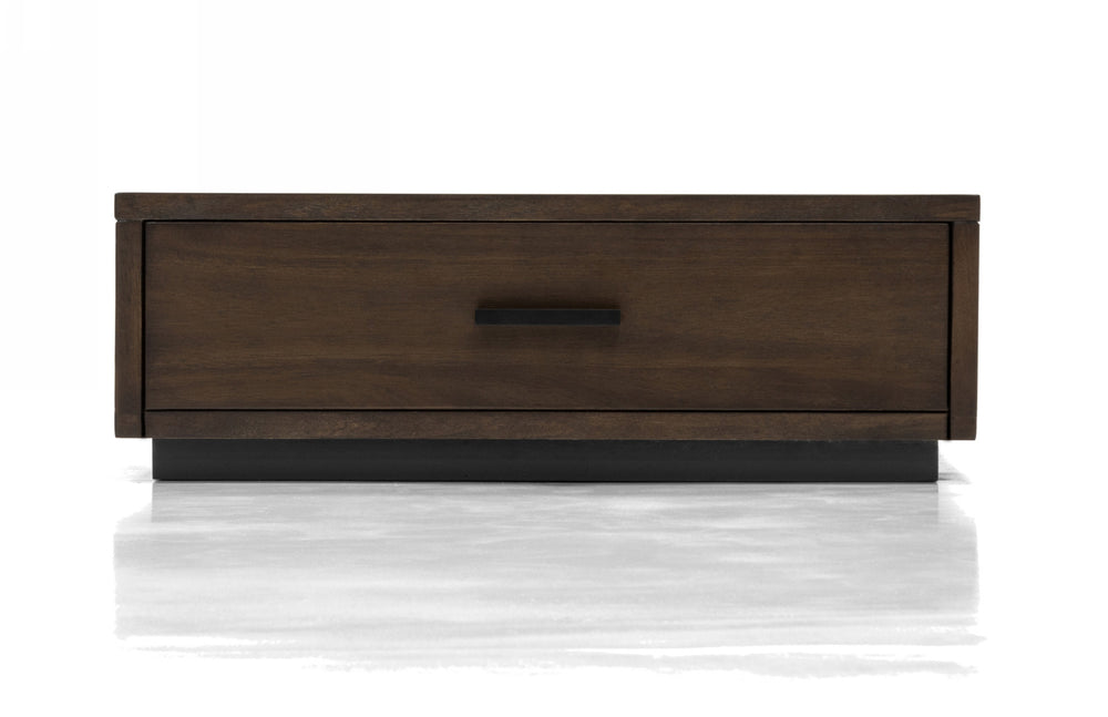 Fantasia - Contemporary Dark Walnut Nightstand - View 3