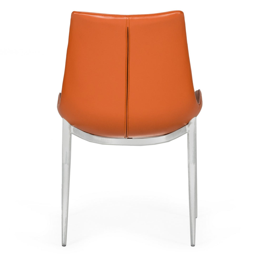 Holt - Modern Cognac Eco-Leather Dining Chair (Set of 2)