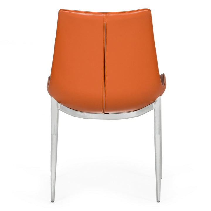 Holt - Modern Cognac Eco-Leather Dining Chair 