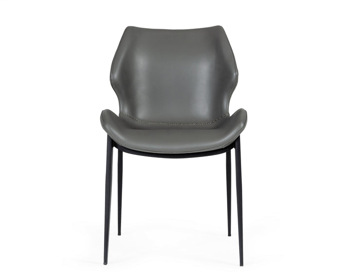 Instone - Industrial Grey Eco-Leather Dining Chair (Set of 2)