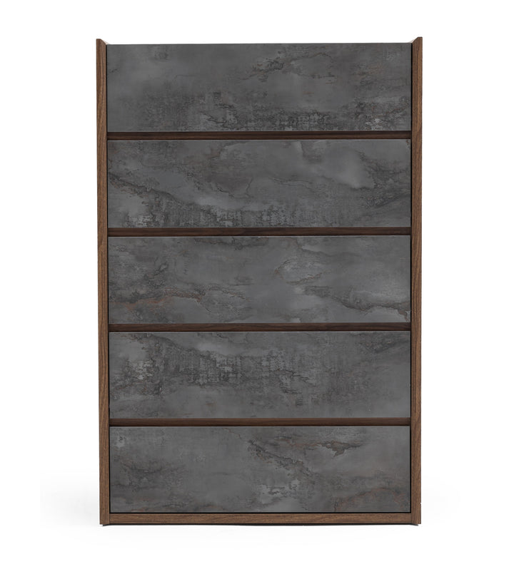 Rado Modern Walnut &amp; Stucco Chest