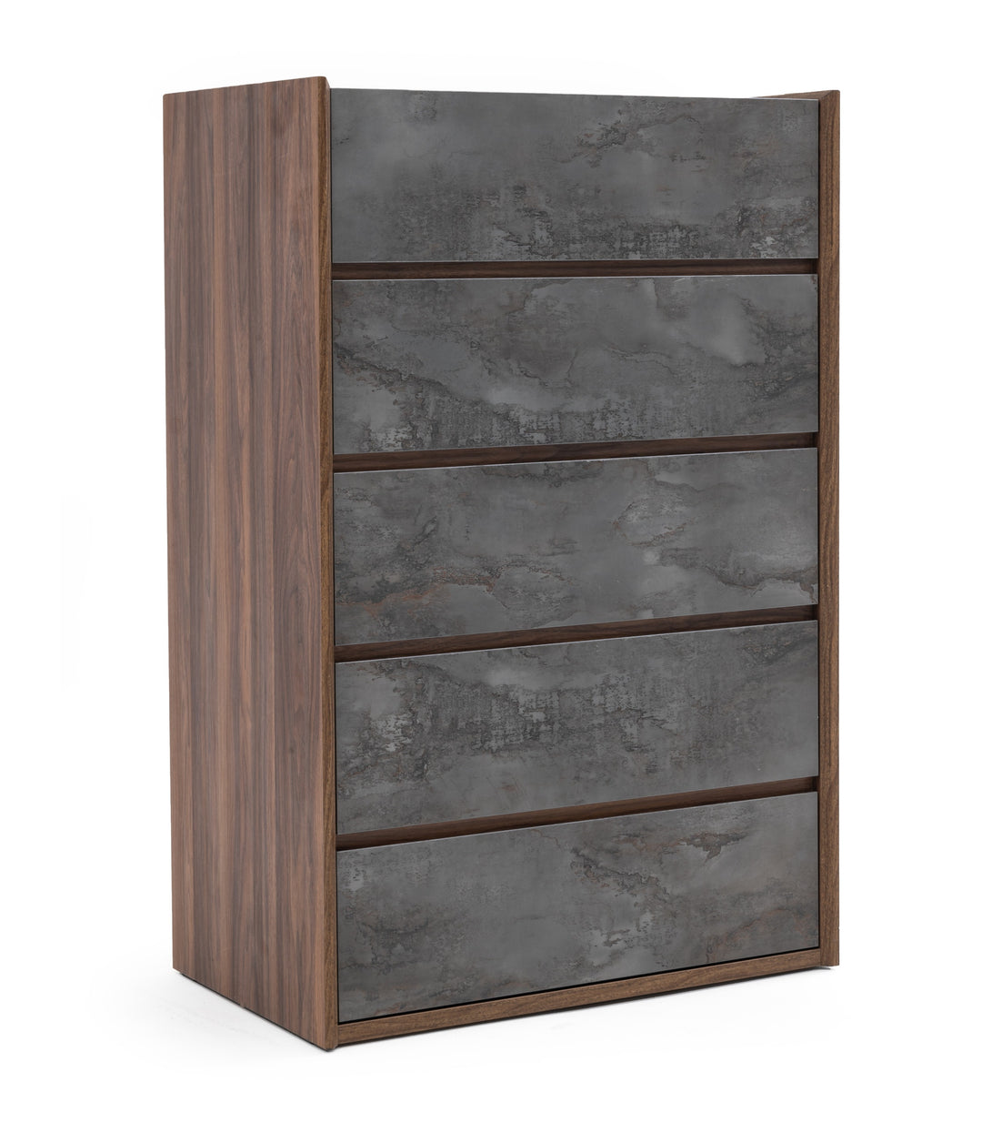 Rado Modern Walnut & Stucco Chest