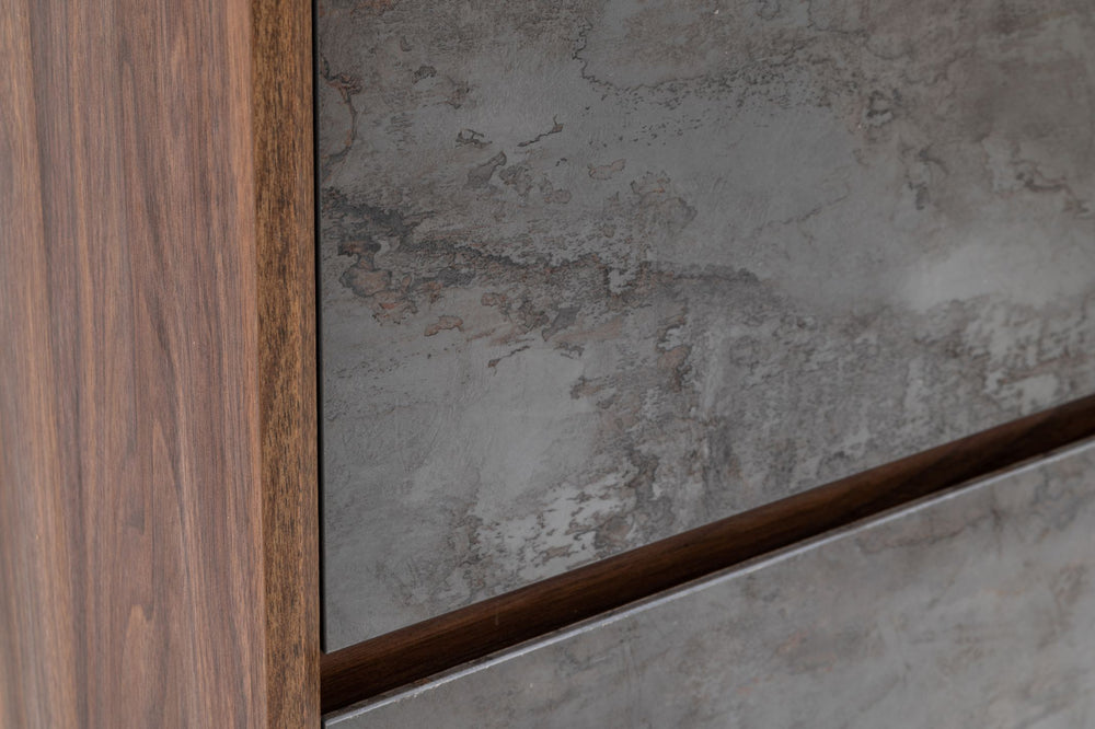 Rado Modern Walnut & Stucco Chest - View 4