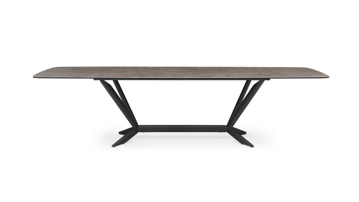 Herzog  Modern Grey Ceramic Dining Table