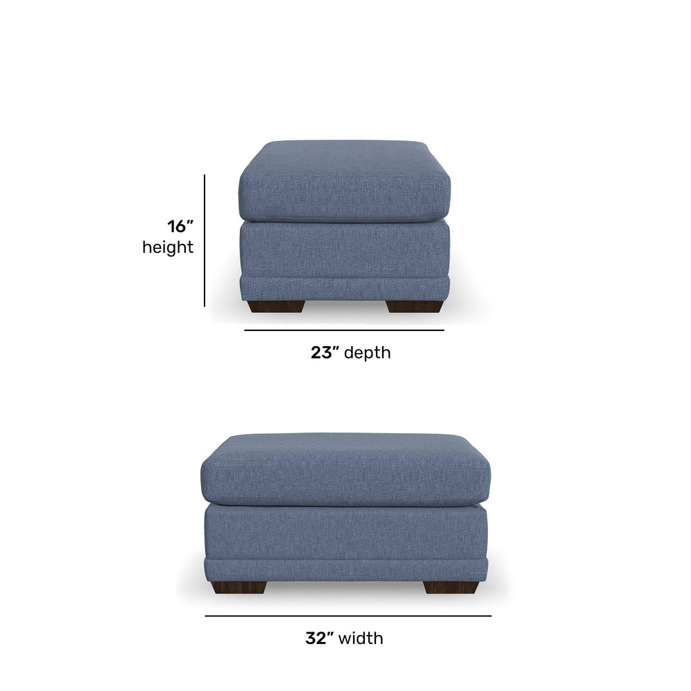 Jewel Fabric Ottoman