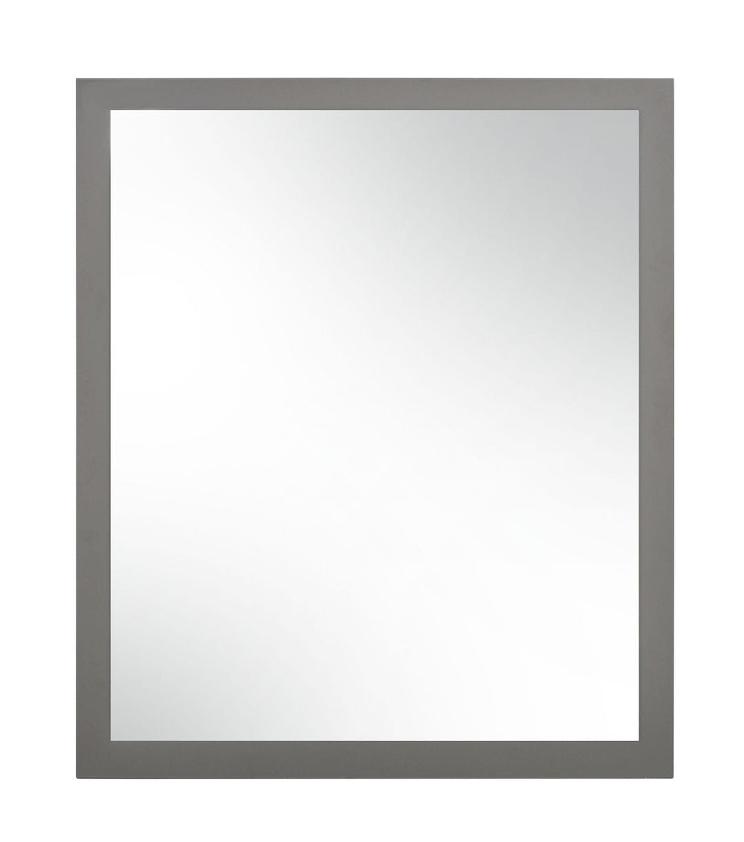 Lucia - Italian Modern Elm and Matte Grey Mirror