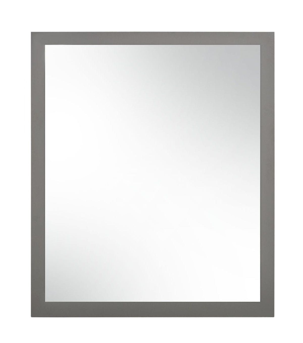 Lucia - Italian Modern Elm and Matte Grey Mirror