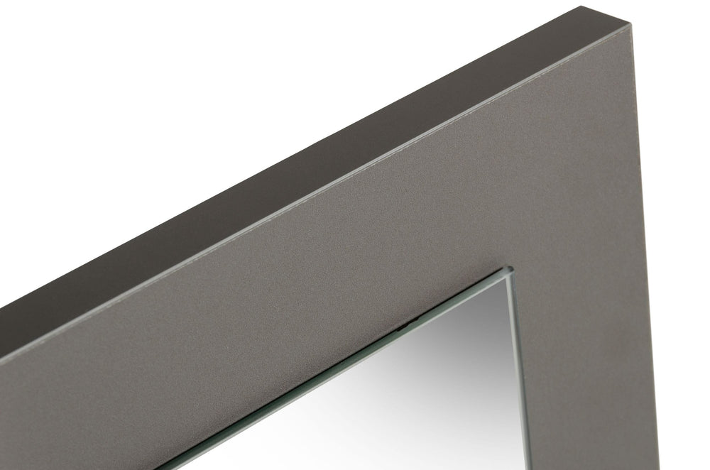 Lucia - Italian Modern Elm and Matte Grey Mirror - View 3