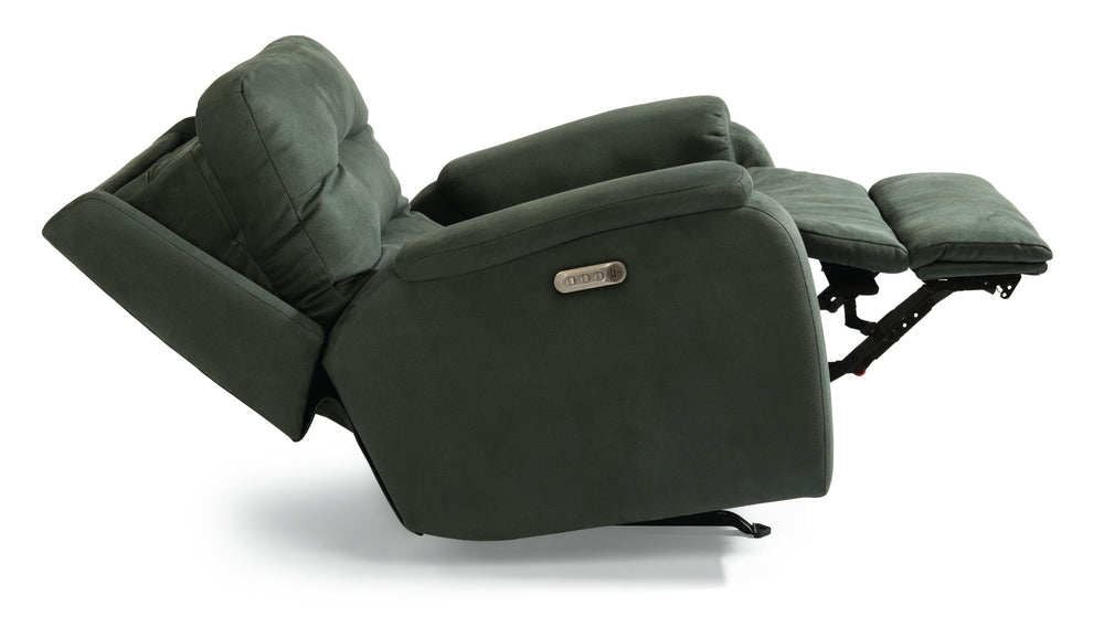 Arlo Power Rocking Recliner With Power Headrest & Lumbar Dark Gray