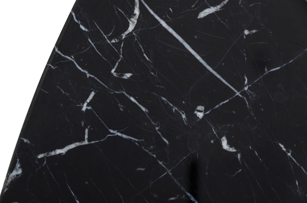 Kowal - Glam Black Marble Dining Table - View 3