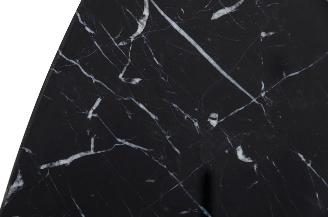 Kowal  Glam Black Marble Dining Table