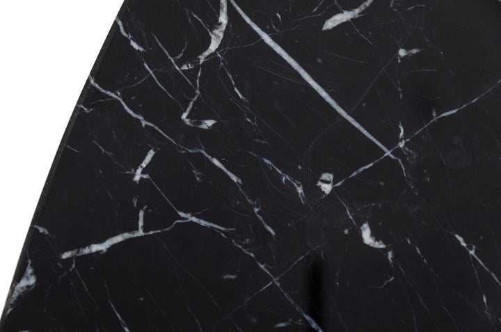 Kowal  Glam Black Marble Dining Table
