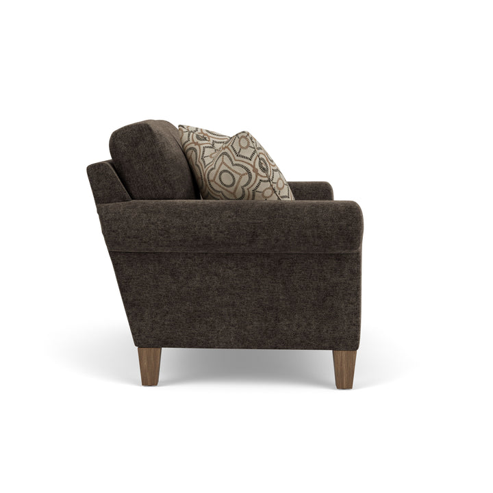 flexsteel-5037-20-moxy-fabric-loveseat-dark-brown