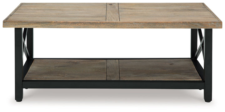 Bristenfort - Rectangular Cocktail Table - Brown / Black