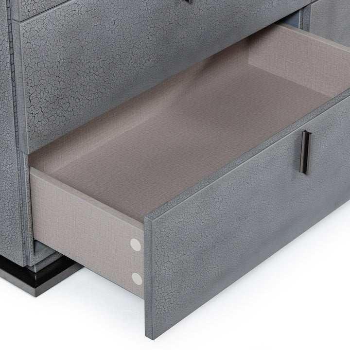Buckley - Modern Grey Crackle Dresser