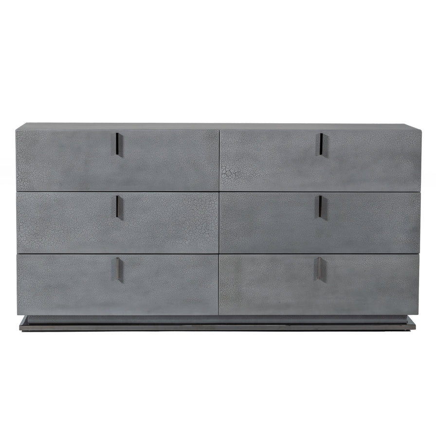 Buckley - Modern Grey Crackle Dresser