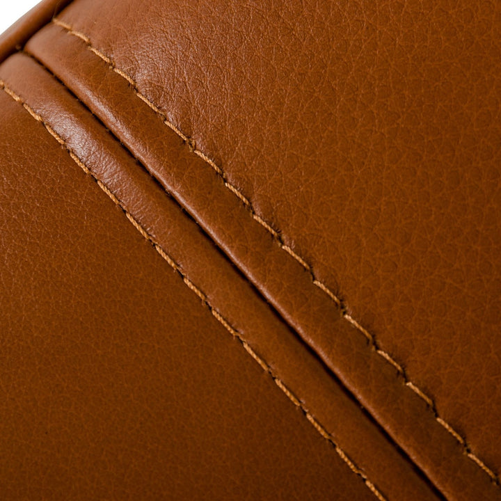 Sherry - Modern Cognac Leather Left Facing Sectional Sofa