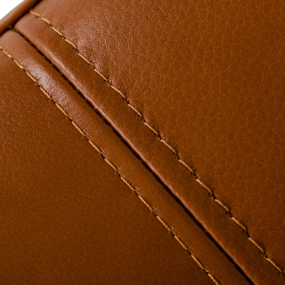 Sherry - Modern Cognac Leather Left Facing Sectional Sofa