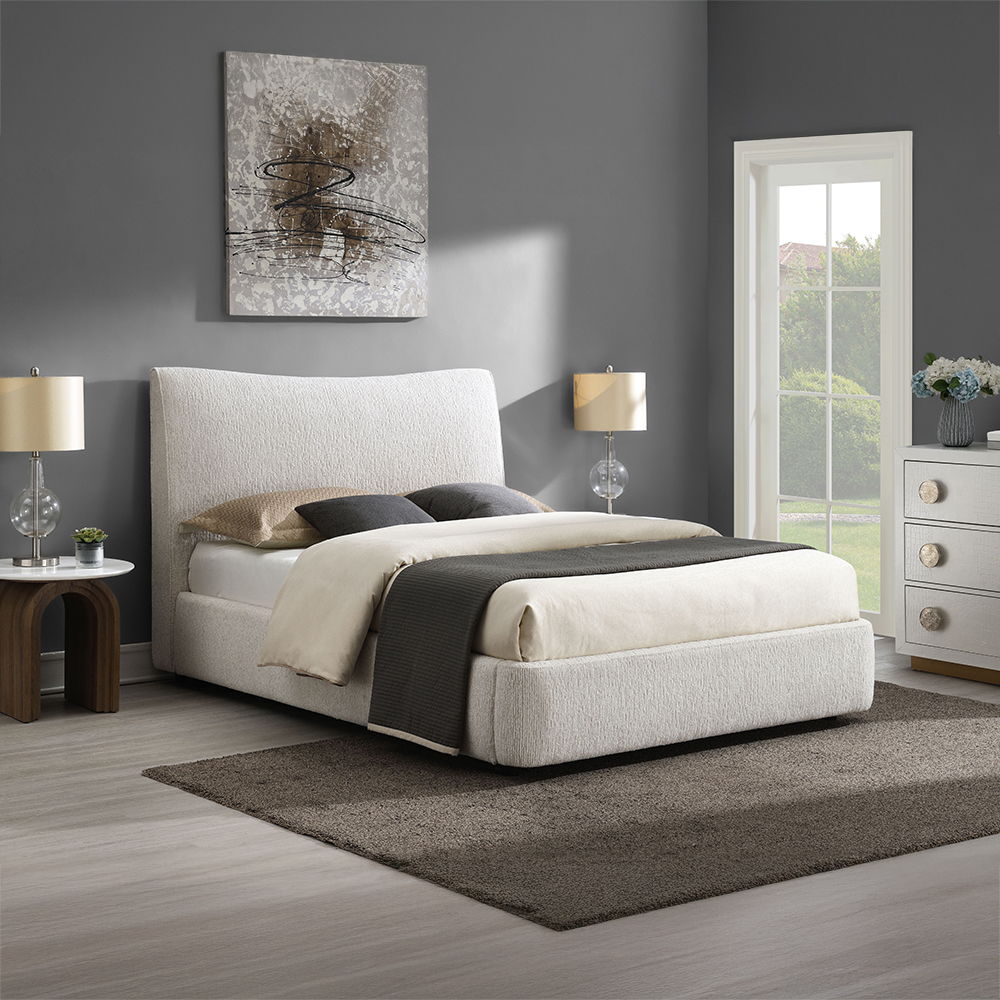 Renee - Full Bed - Aperol Beige Chenille