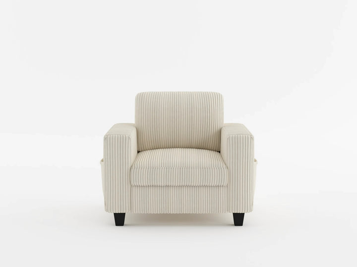 Homelegance Walterboro Chair with Storage Pouches and Charging Ports 9650NDG-1