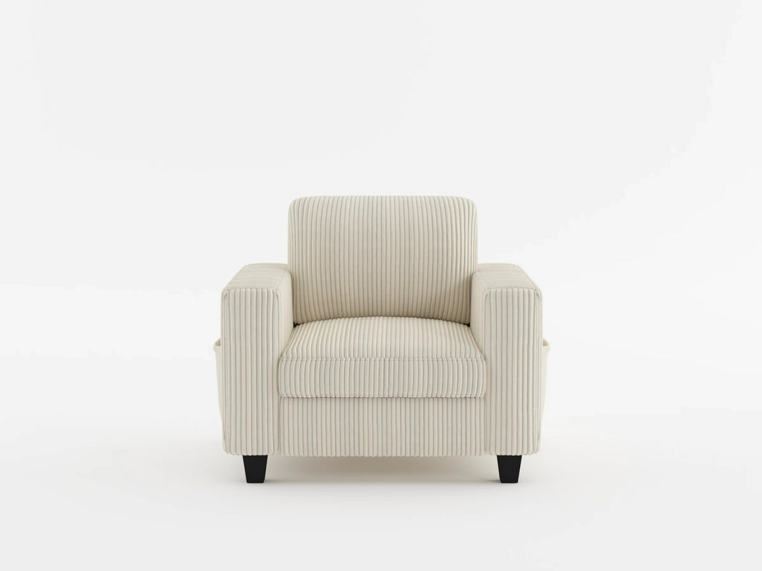 Homelegance Walterboro Chair with Storage Pouches and Charging Ports 9650NDG-1