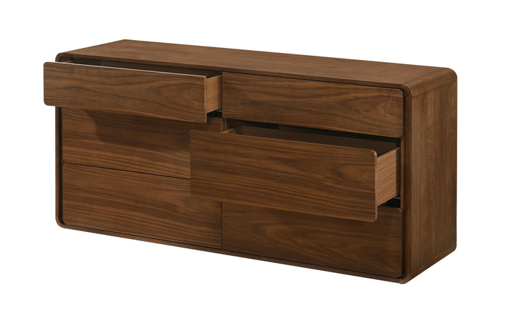 Dustin  Modern Walnut Dresser