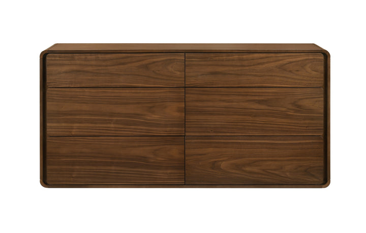 Dustin  Modern Walnut Dresser