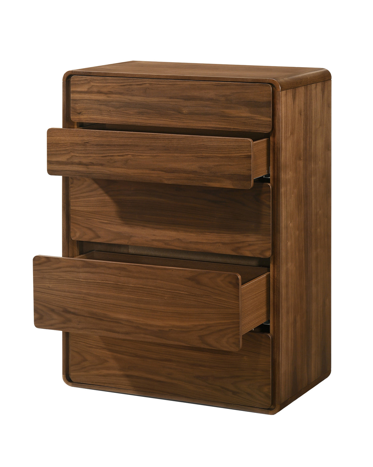 Dustin - Modern Walnut Chest - View 2