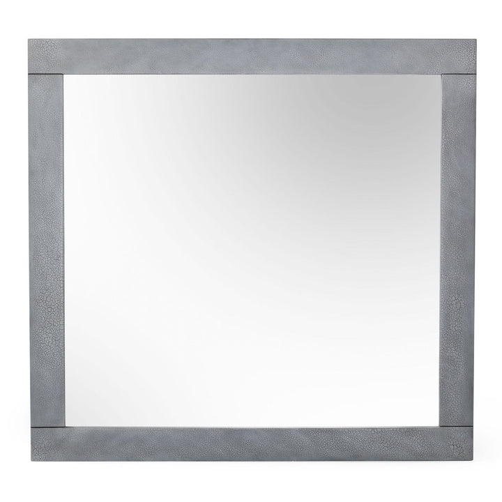 Buckley  Modern Grey Crackle Mirror