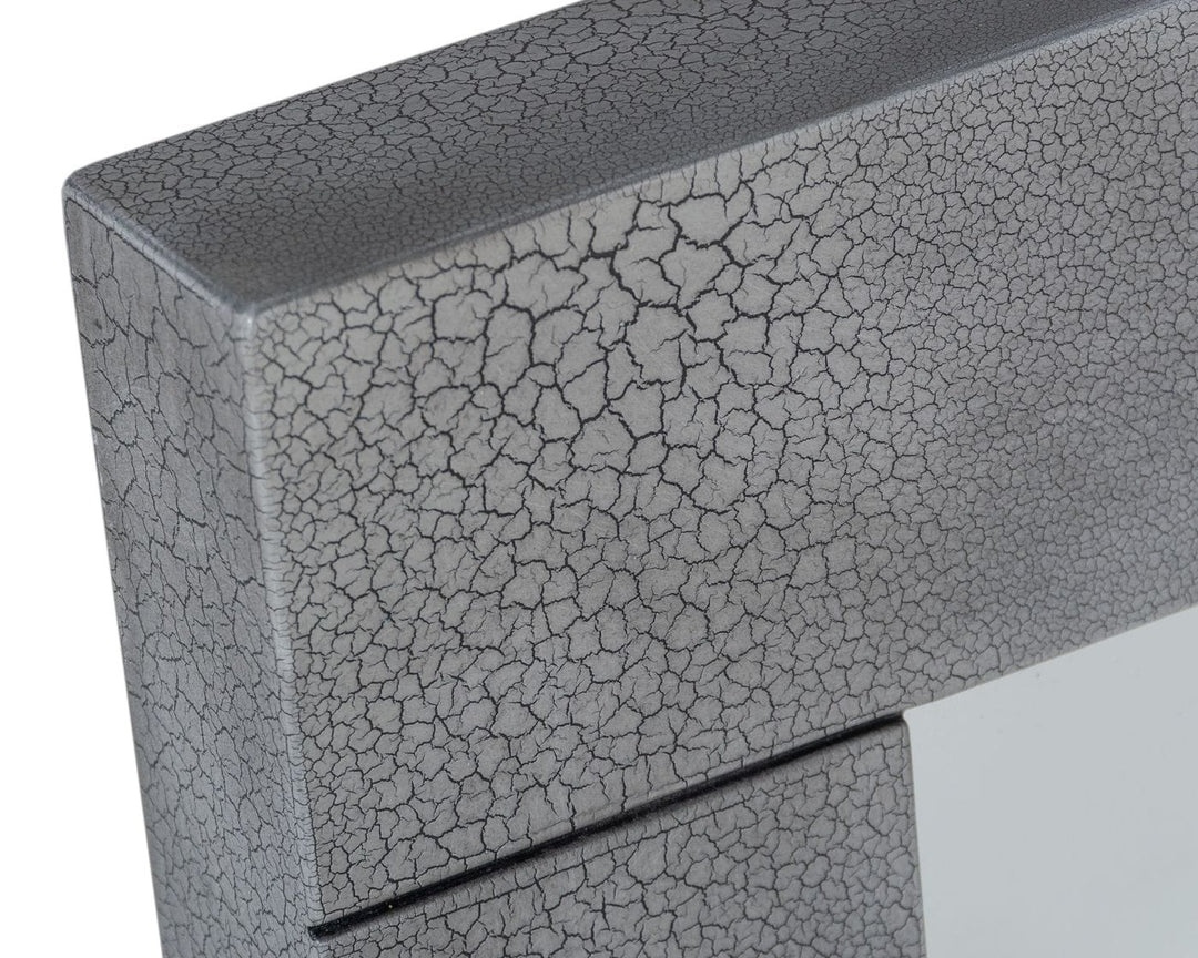 Buckley - Grey  and  Black Stainless Steel Bedroom Set