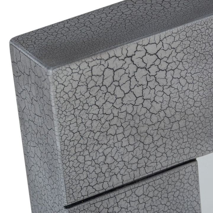 Buckley  Modern Grey Crackle Mirror