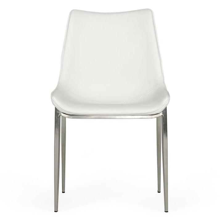 Frasier - Modern White Eco-Leather Dining Chair (Set of 2)