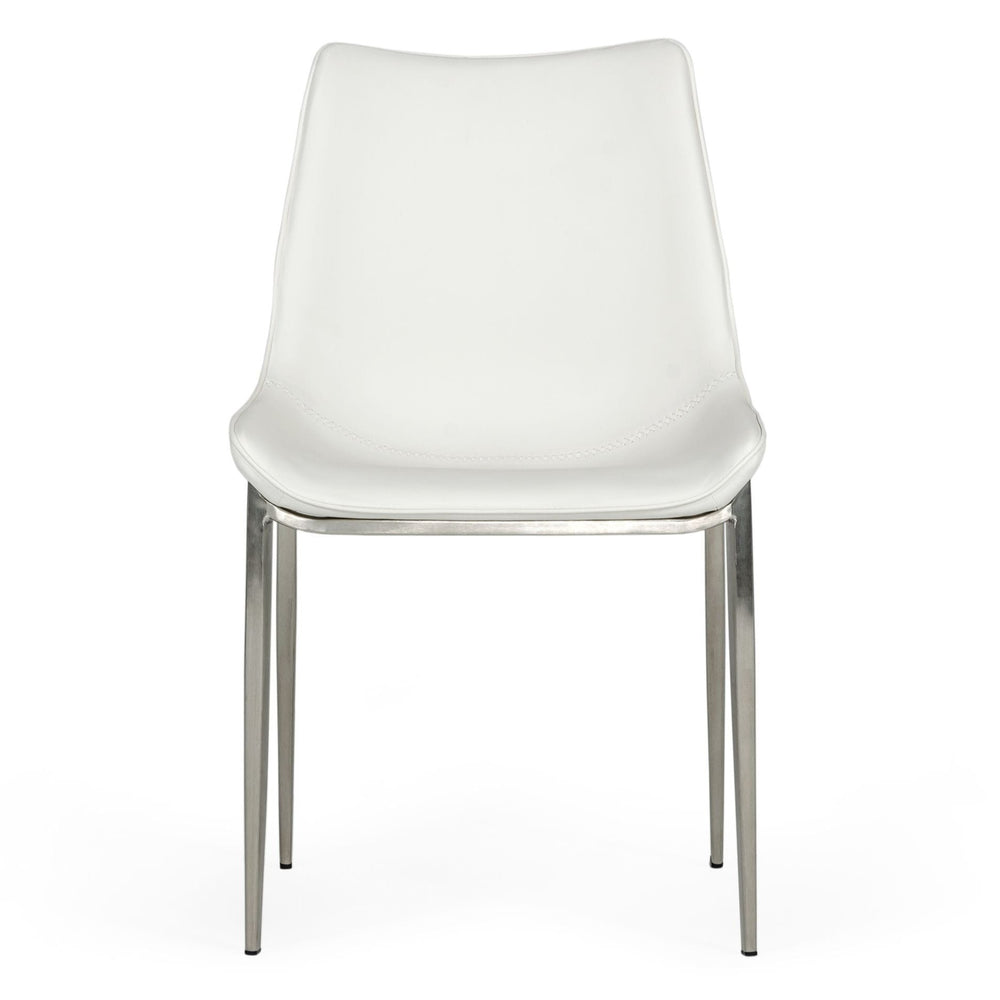 Frasier - Modern White Eco-Leather Dining Chair (Set of 2)