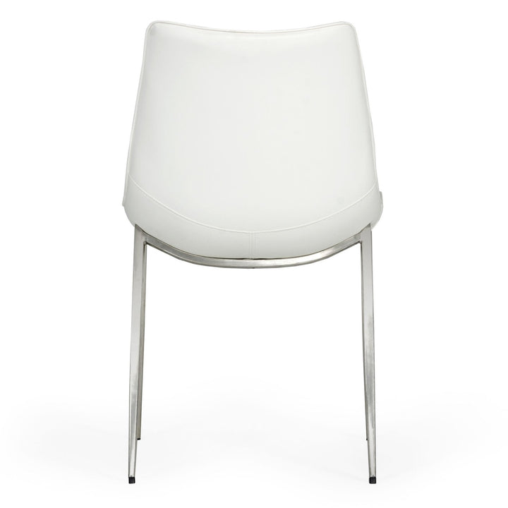 Frasier - Modern White Eco-Leather Dining Chair (Set of 2)
