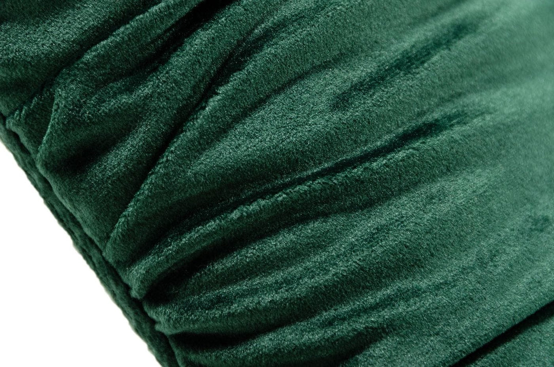 Katrina  Modern Green Fabric Bench