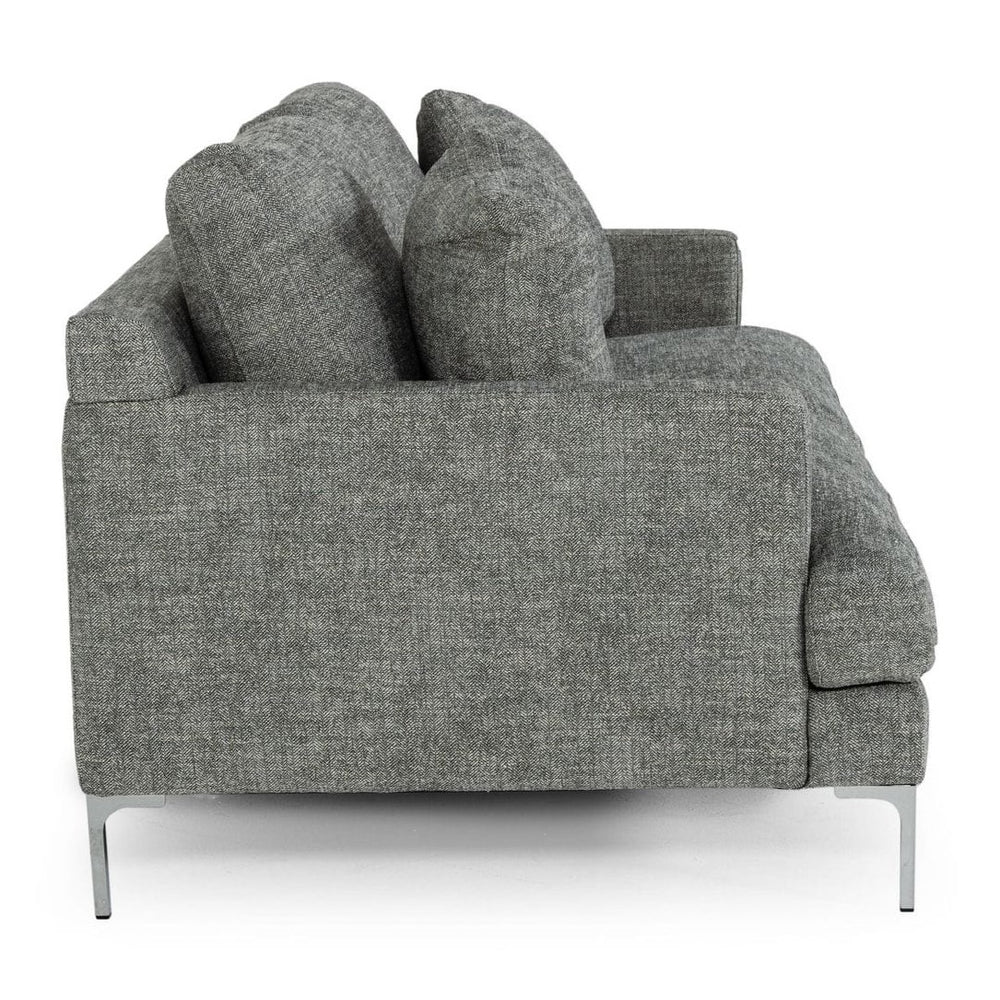 Janina - Modern Dark Grey Fabric Sofa