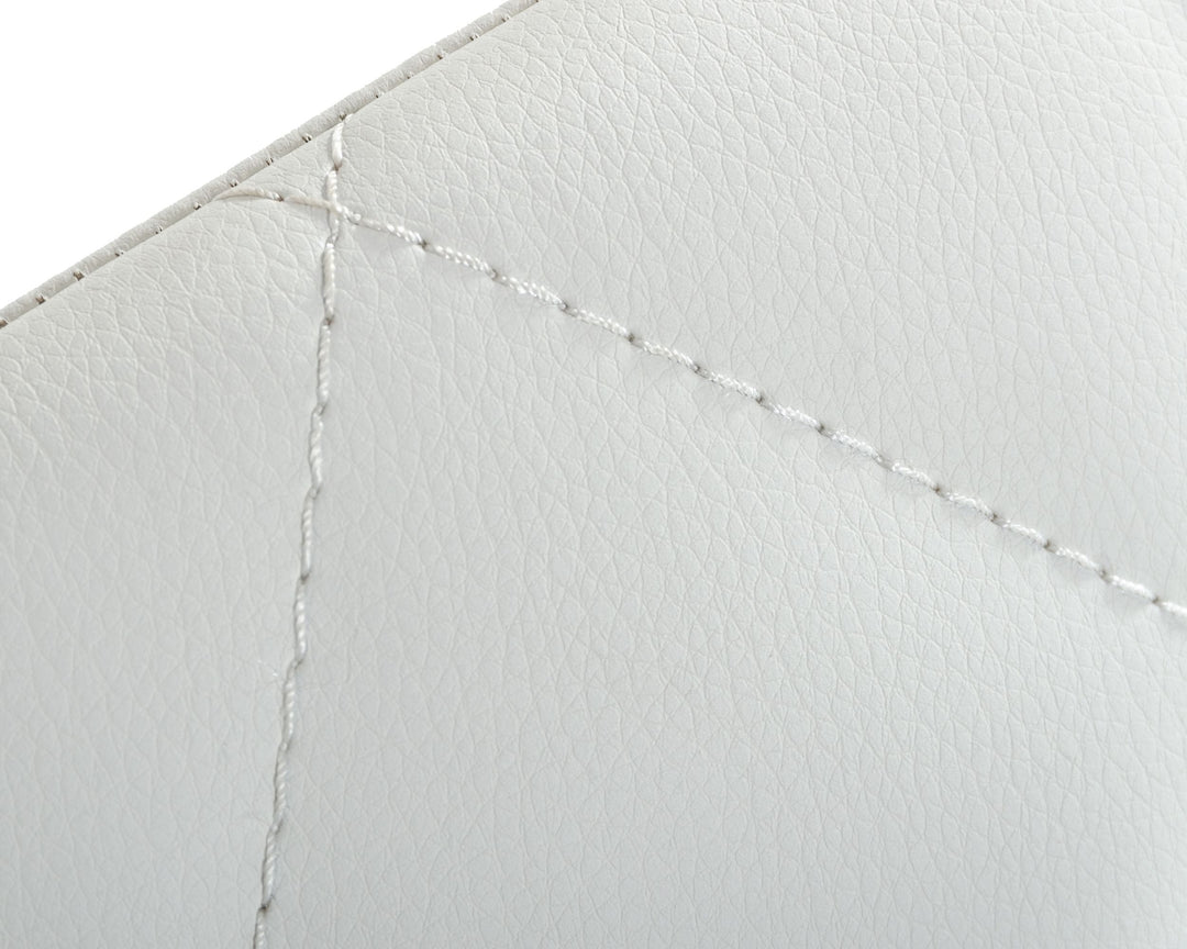 Ganon  Modern White & Gold Dining Chair