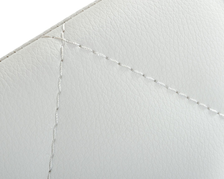 Ganon  Modern White & Gold Dining Chair